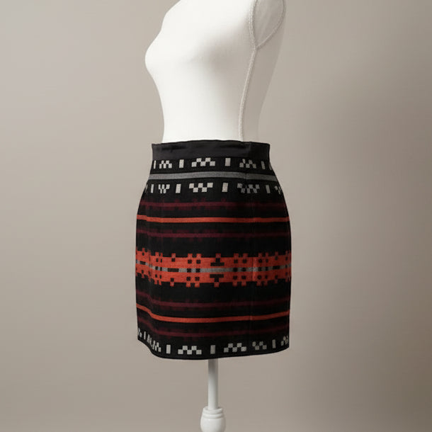 Vintage Proenza Schouler Geometric Wool Mini Skirt