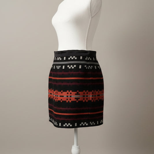 Vintage Proenza Schouler Geometric Wool Mini Skirt