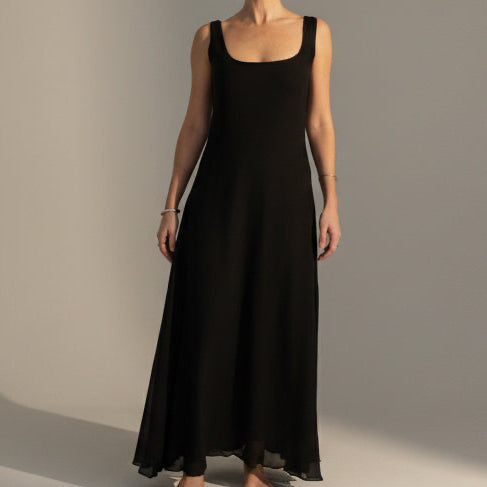 Vintage 90s Calvin Klein Collection Maxi Dress - Size 6
