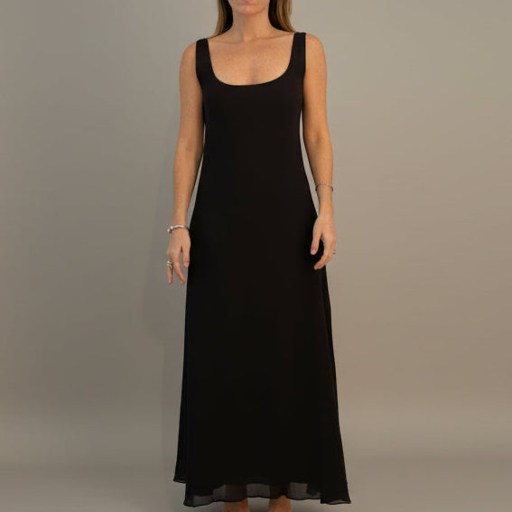 Vintage 90s Calvin Klein Collection Maxi Dress - Size 6