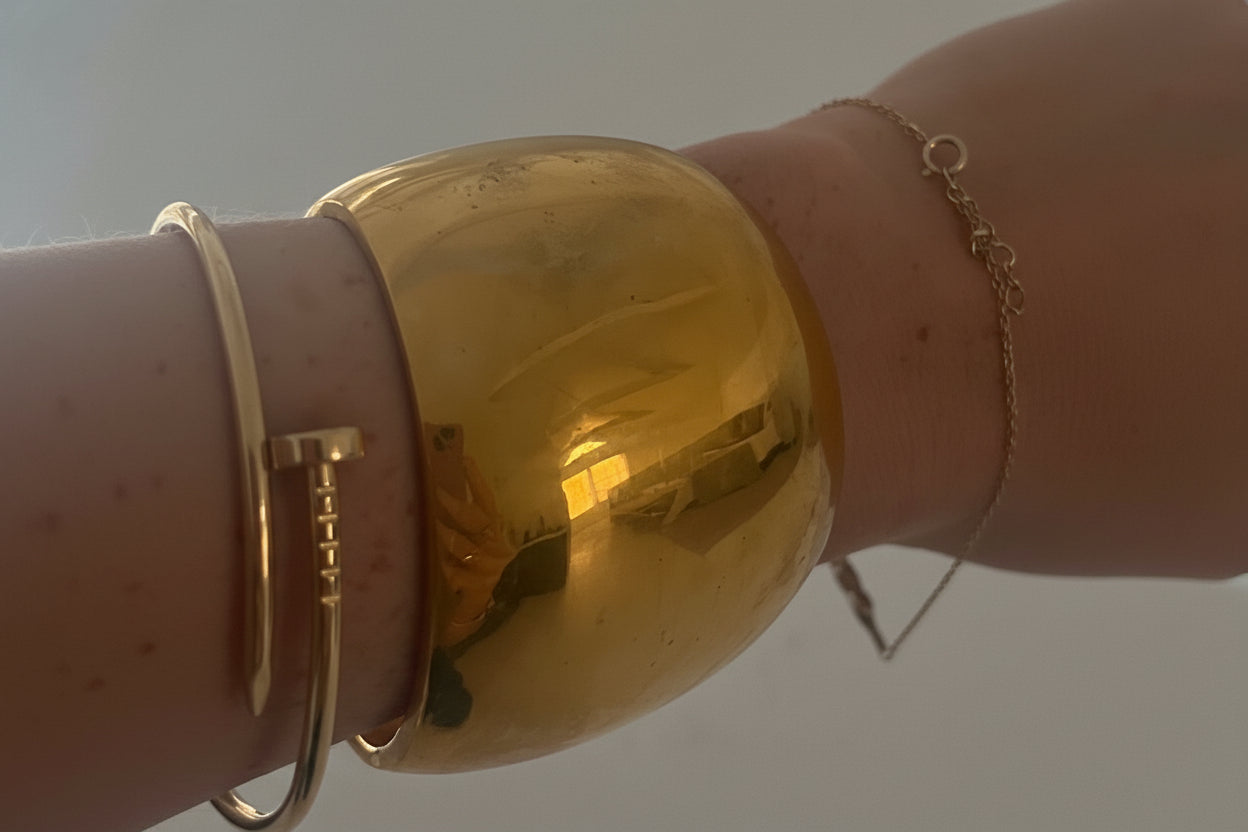 Vintage Gold Metal Bangle