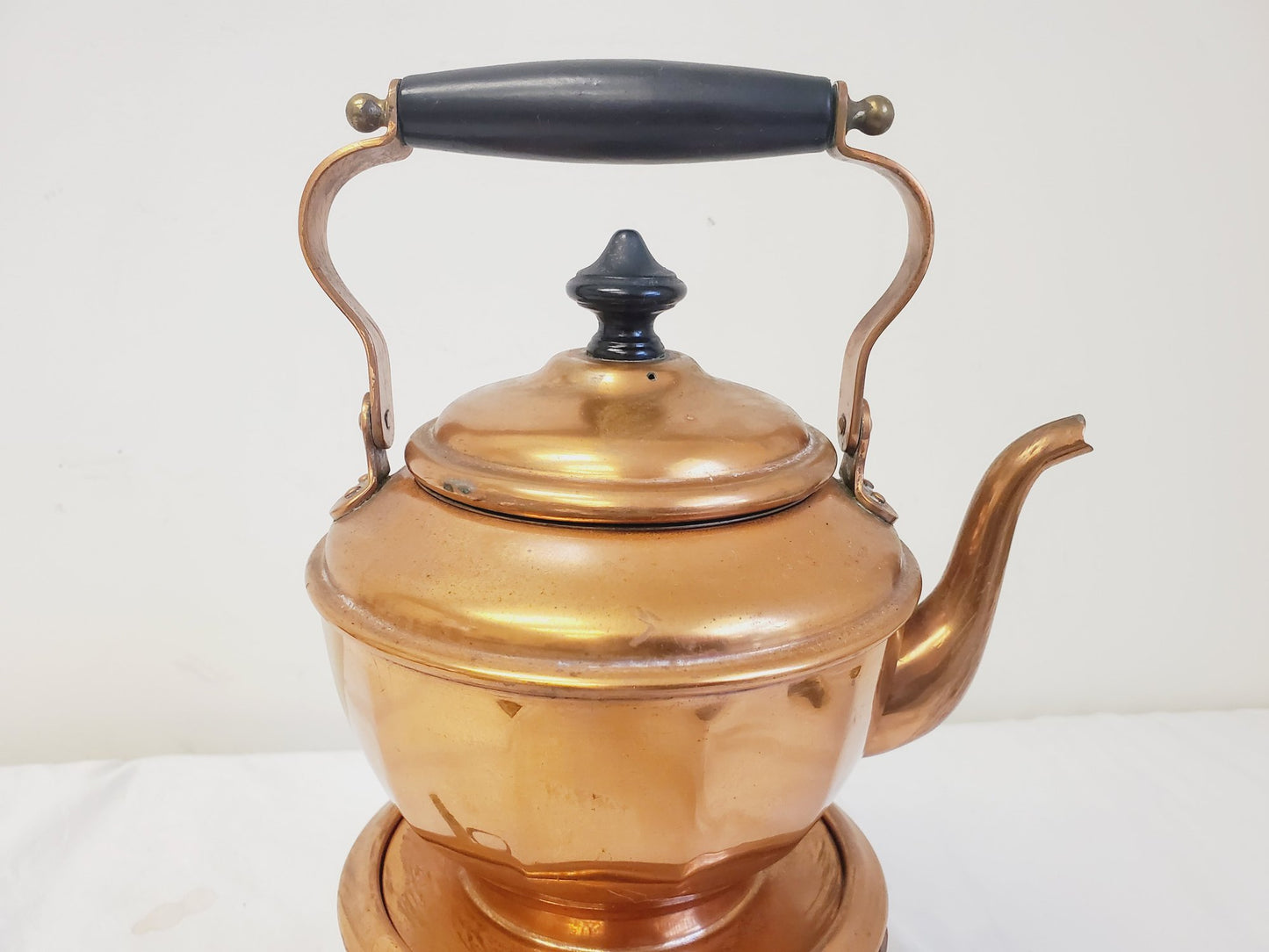 Antique Jos. Heinrichs Paris New York 1904 Pure Copper MAGIC Kettle Coffee Maker with Stand & Burner