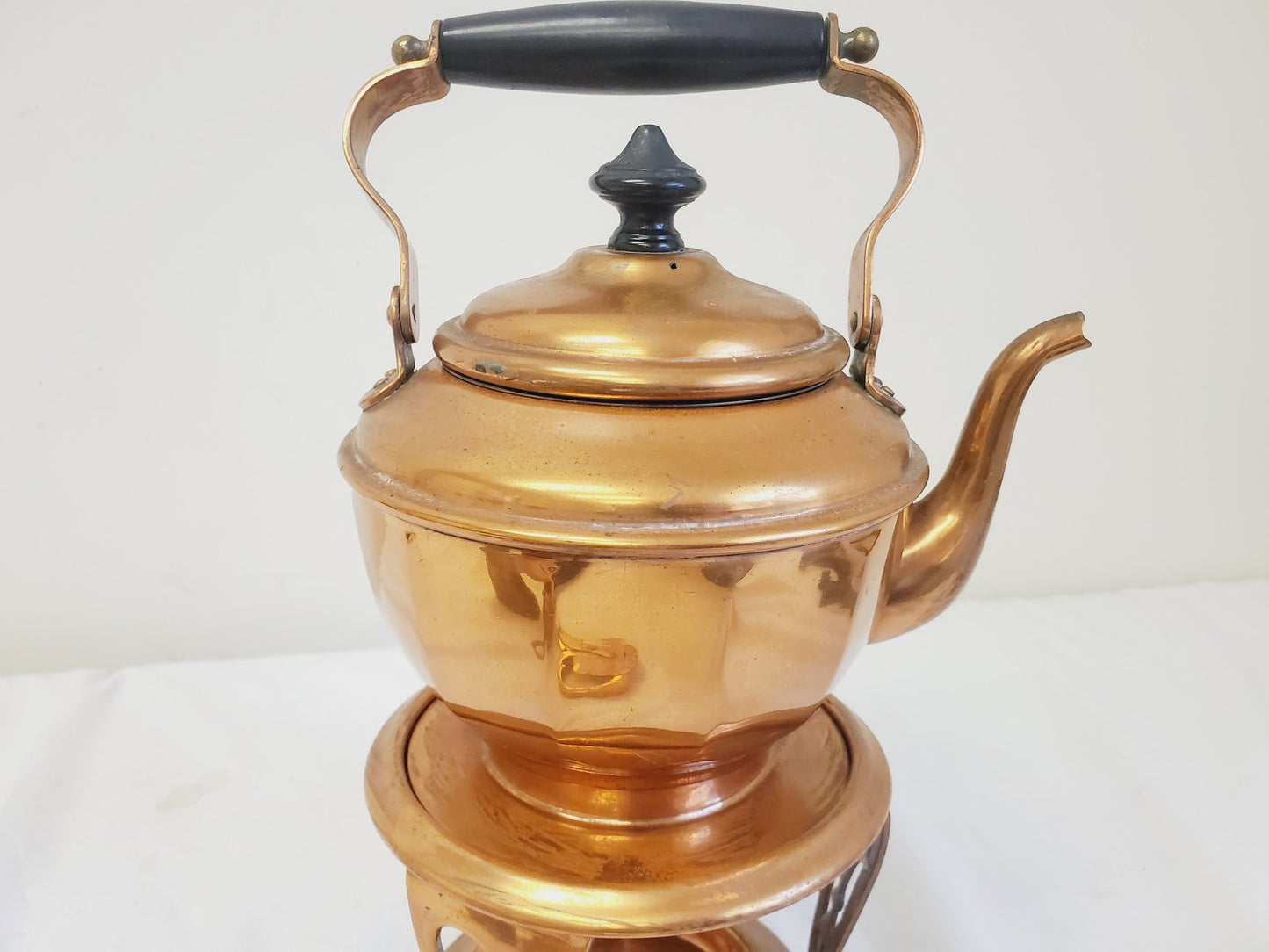 Antique Jos. Heinrichs Paris New York 1904 Pure Copper MAGIC Kettle Coffee Maker with Stand & Burner