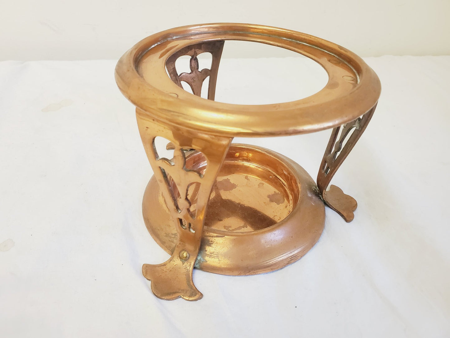 Antique Jos. Heinrichs Paris New York 1904 Pure Copper MAGIC Kettle Coffee Maker with Stand & Burner